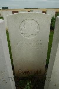 Canada Cemetery Tilloy Les Cambrai - Wheeler, H T